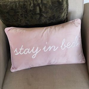 Stay in bed pillow